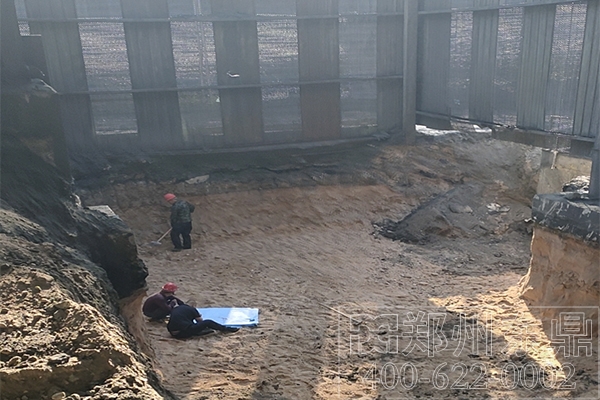 內(nèi)蒙古煤泥烘干機基礎建設施工現(xiàn)場